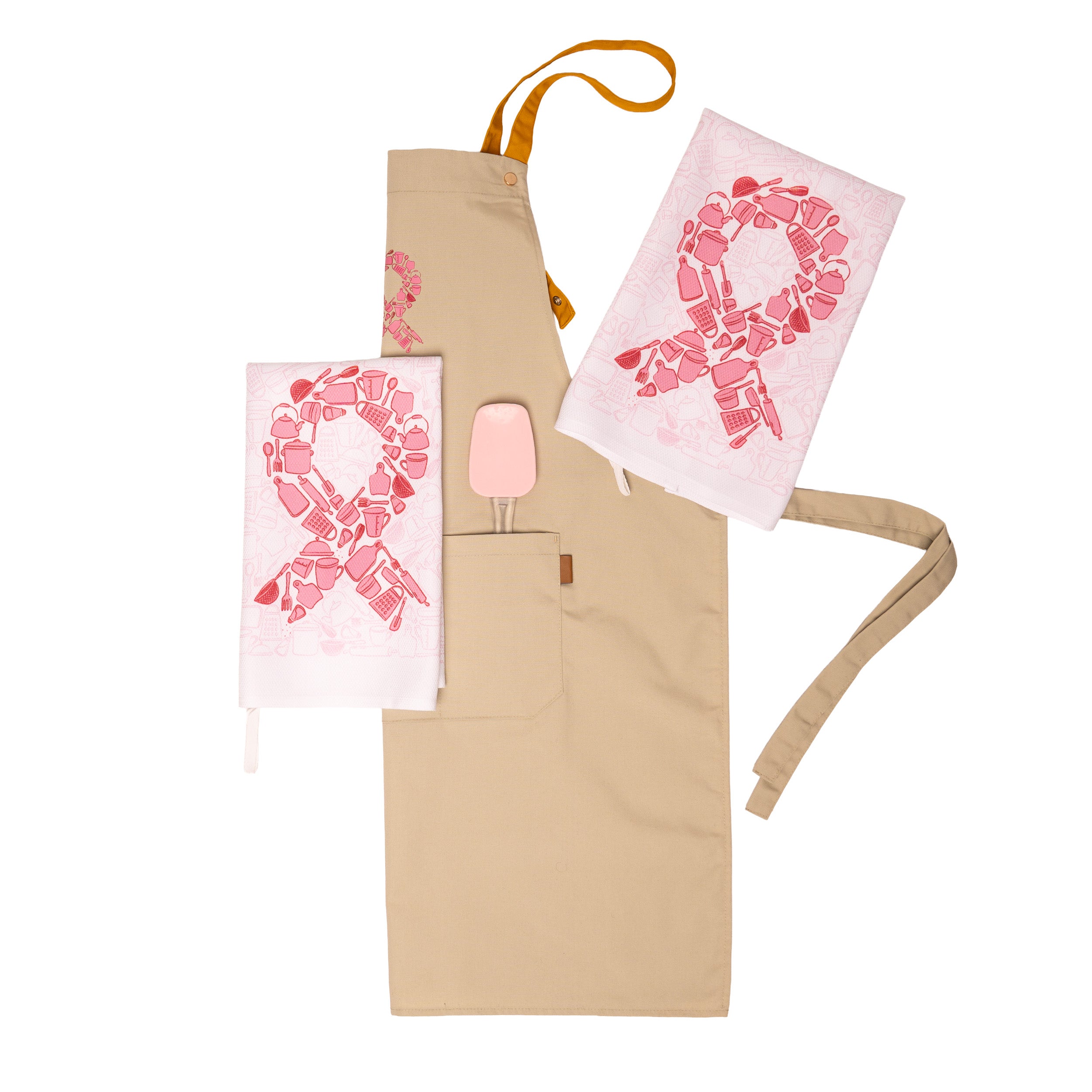 Breast Cancer Awareness Pink Ribbon Apron - Canvas - NBCF