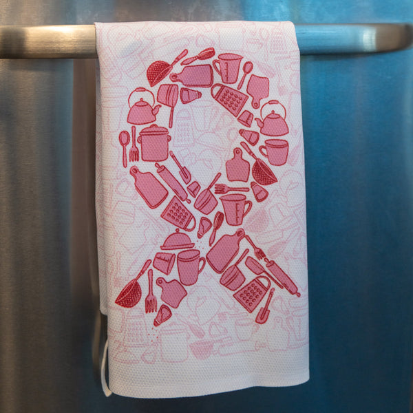 Pink Ribbon Kitchen Towel -  NBCF