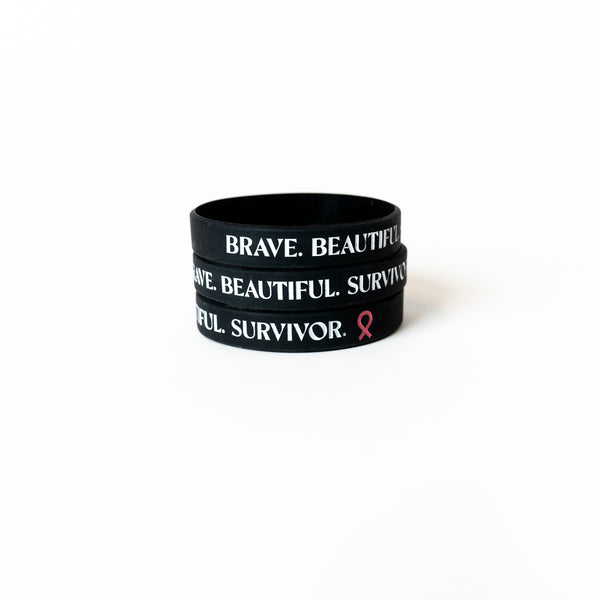 Brave Beautiful Survivor Silicone Bracelet