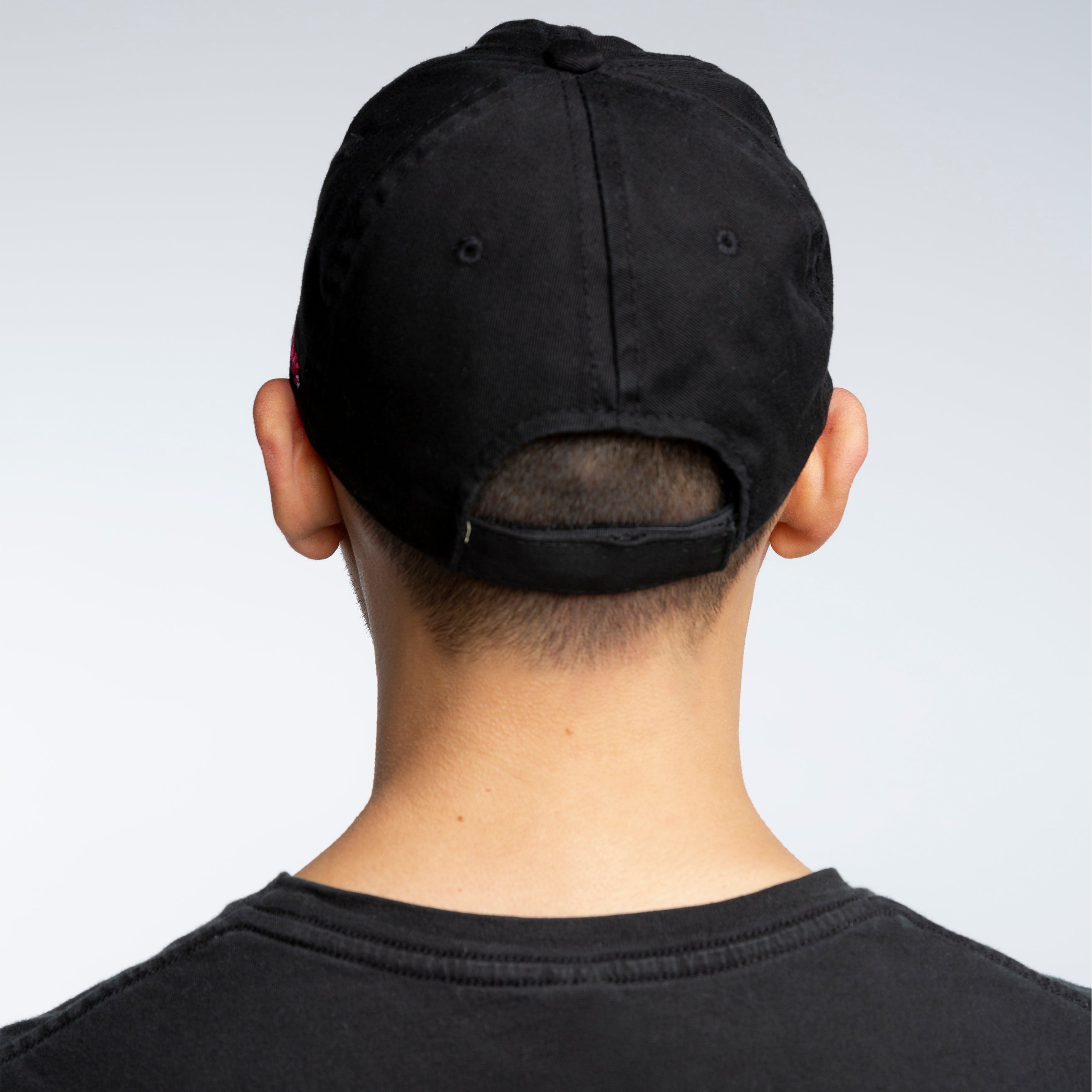 Game Pink Adjustable Ball Cap - Black