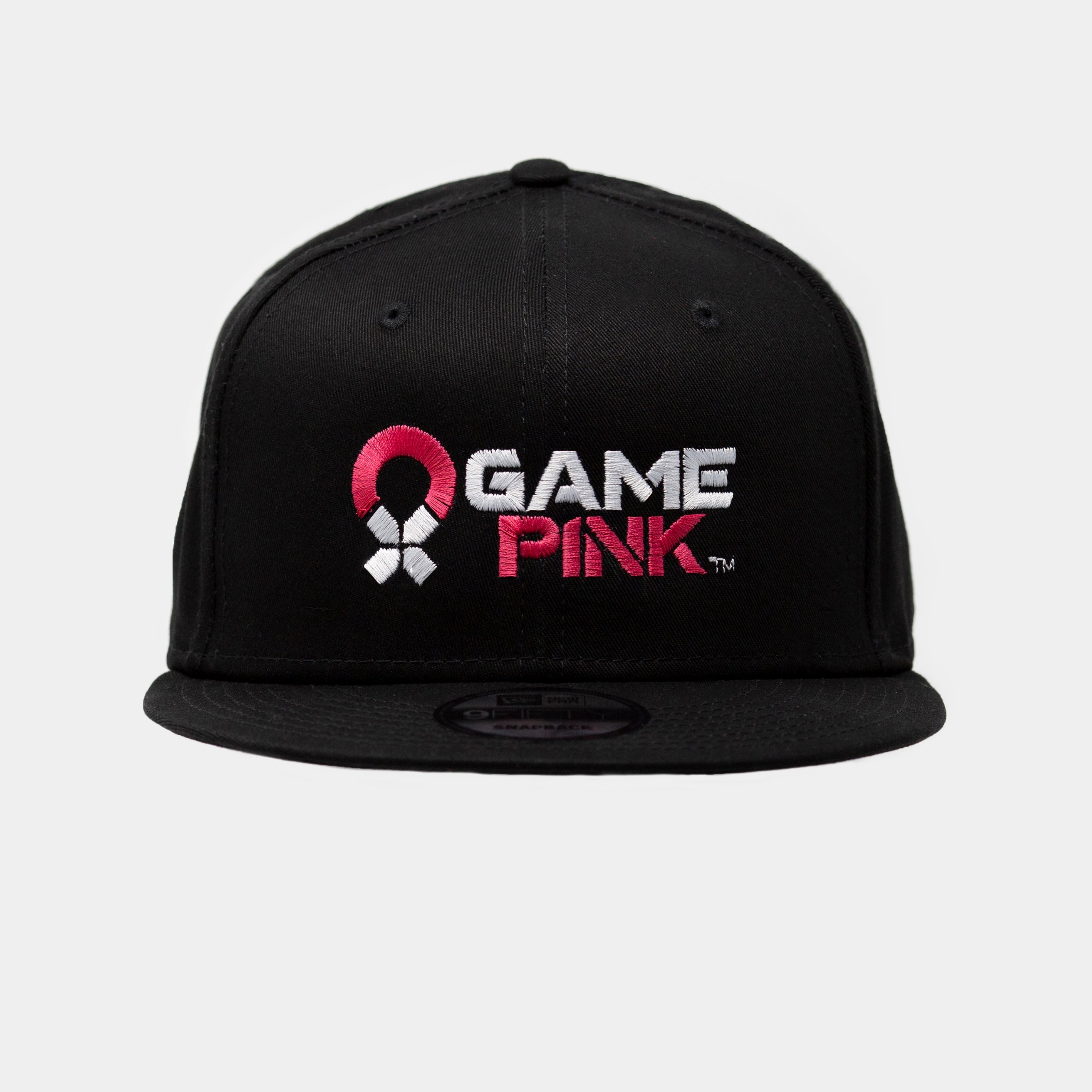Game Pink Flat Bill Snapback Cap - Large Logo