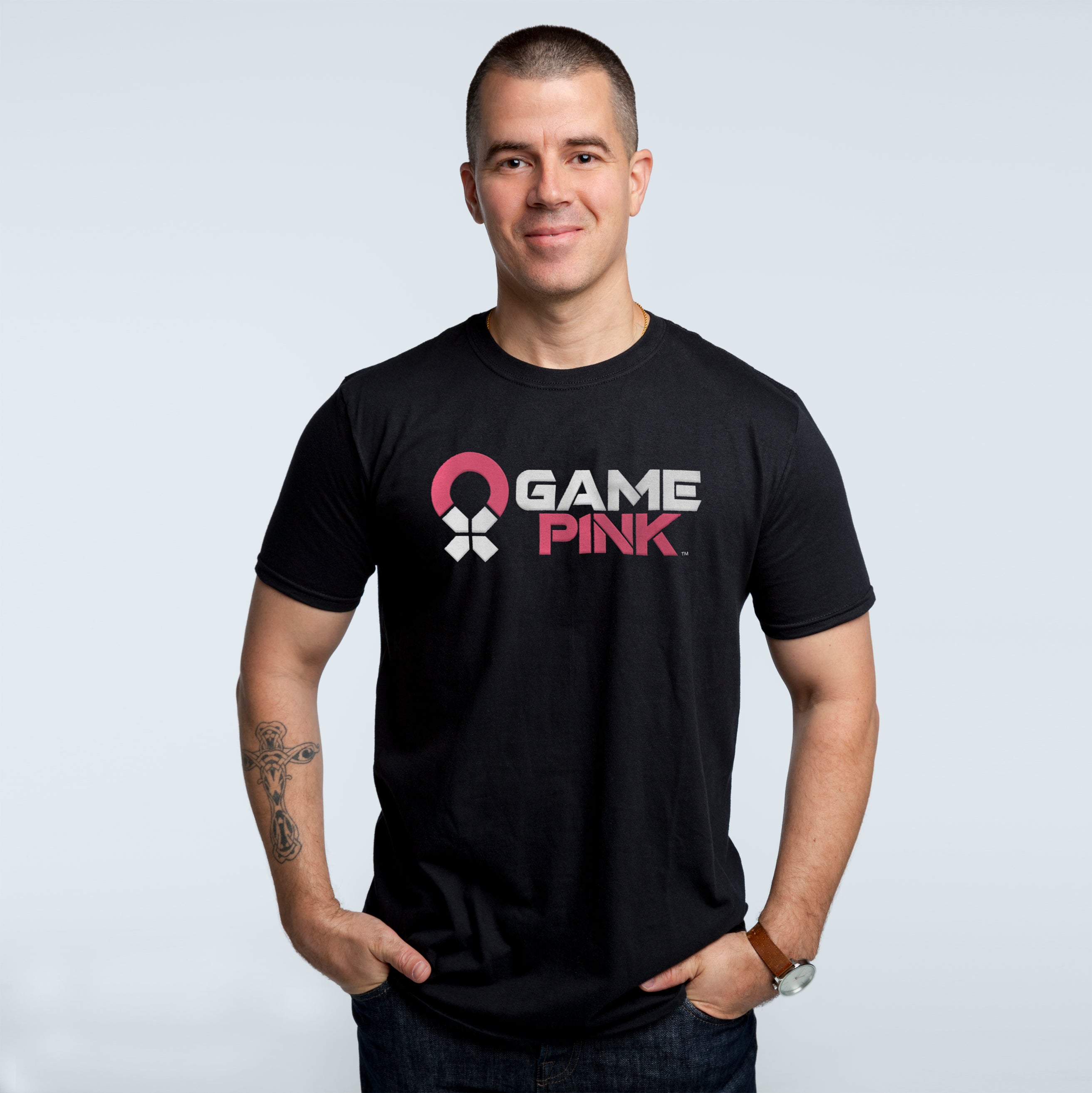 Game Pink Breast Cancer Awareness T-Shirt - Black - NBCF