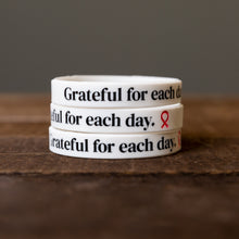 Load image into Gallery viewer, Grateful For Each Day Silicone Bracelet