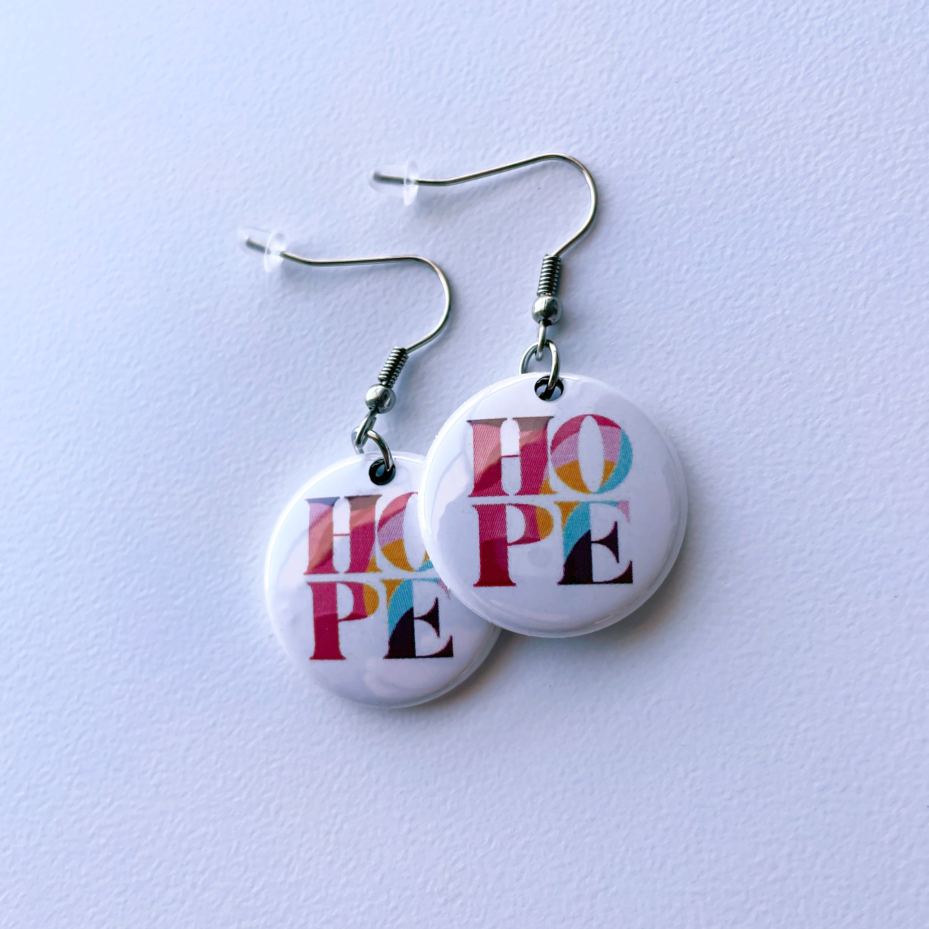 HOPE Earrings Breast Cancer Support - Multicolor - NBCF