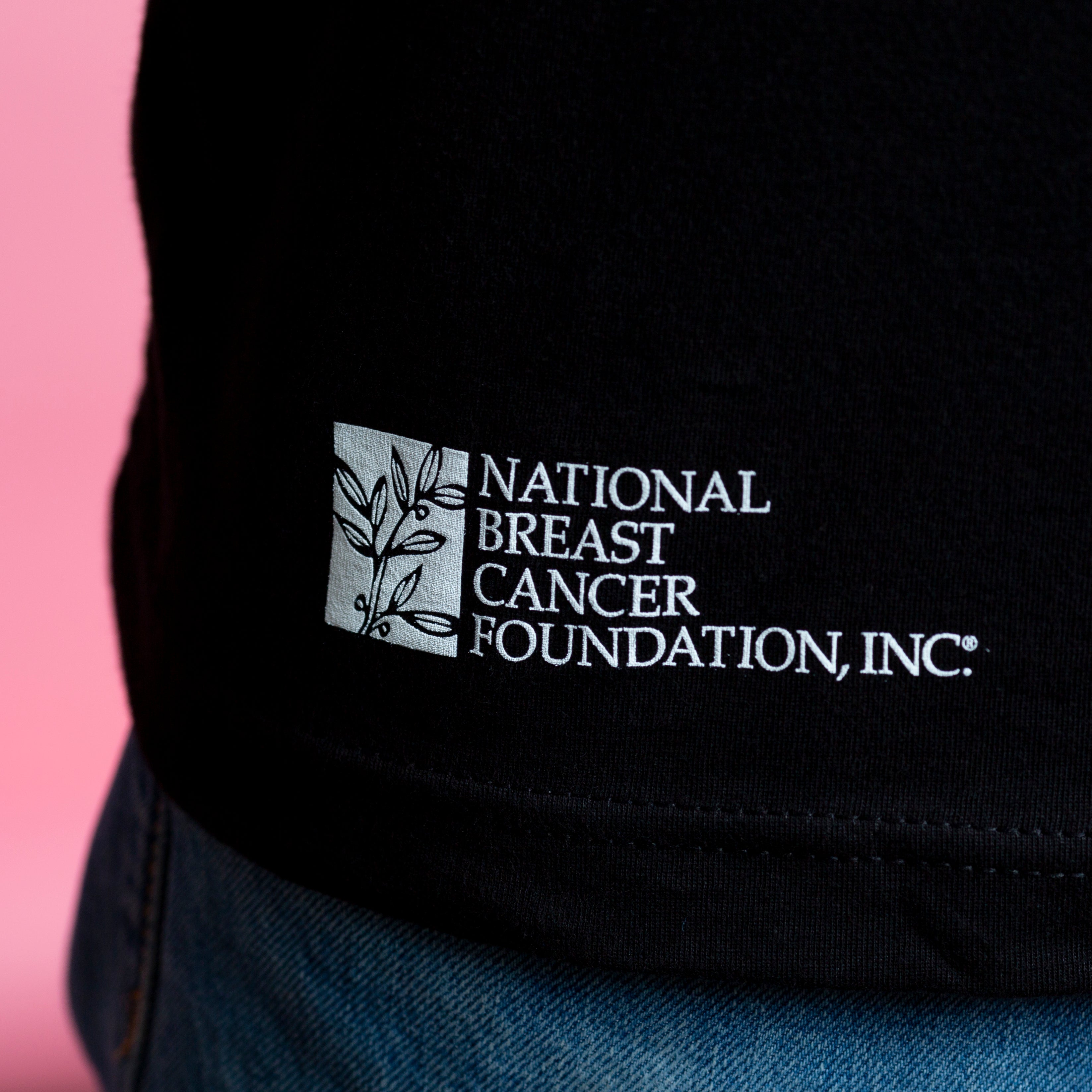 Long-Sleeve HOPE Inspirational Breast Cancer Shirt - Black - NBCF