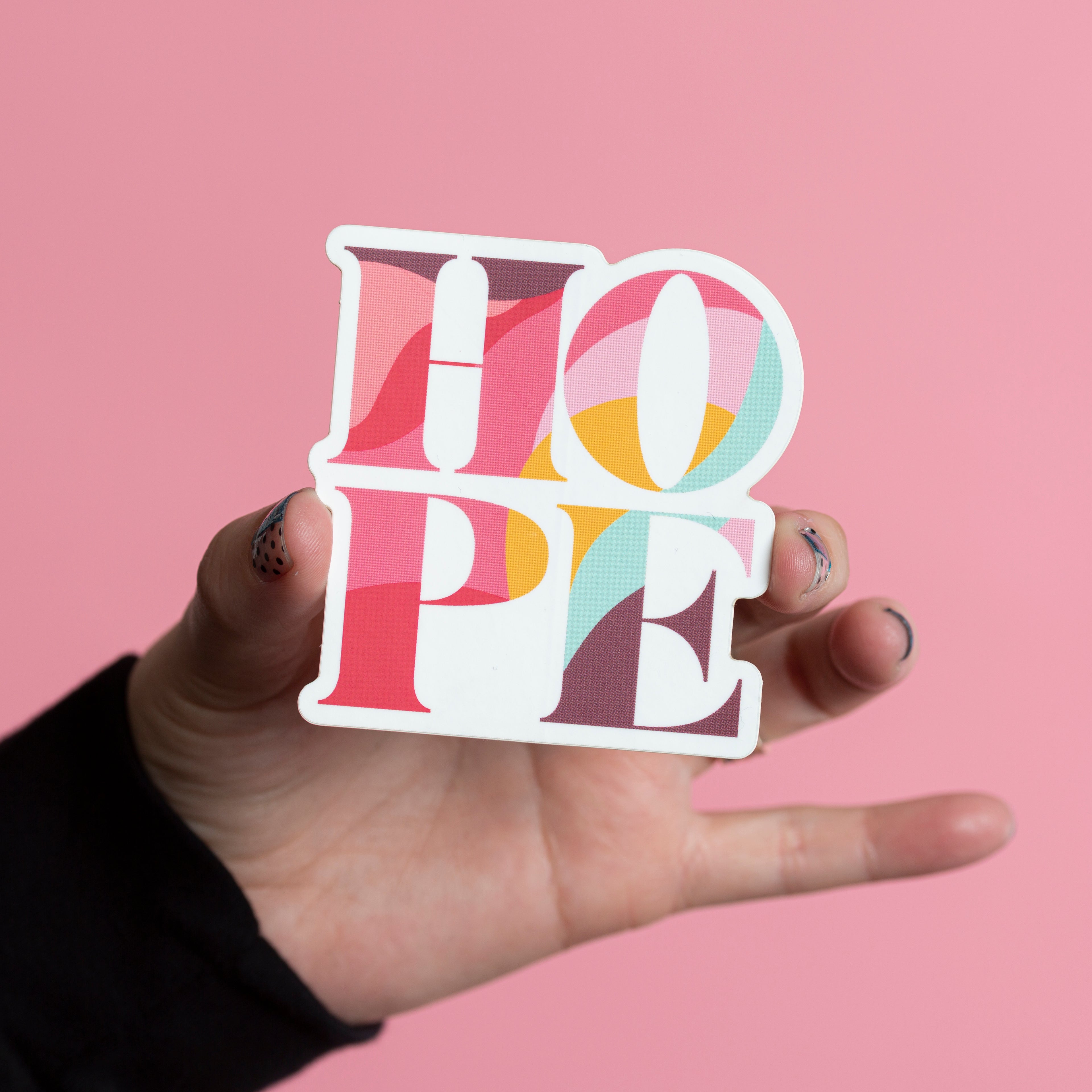 HOPE Sticker Breast Cancer Support - Multicolor - NBCF