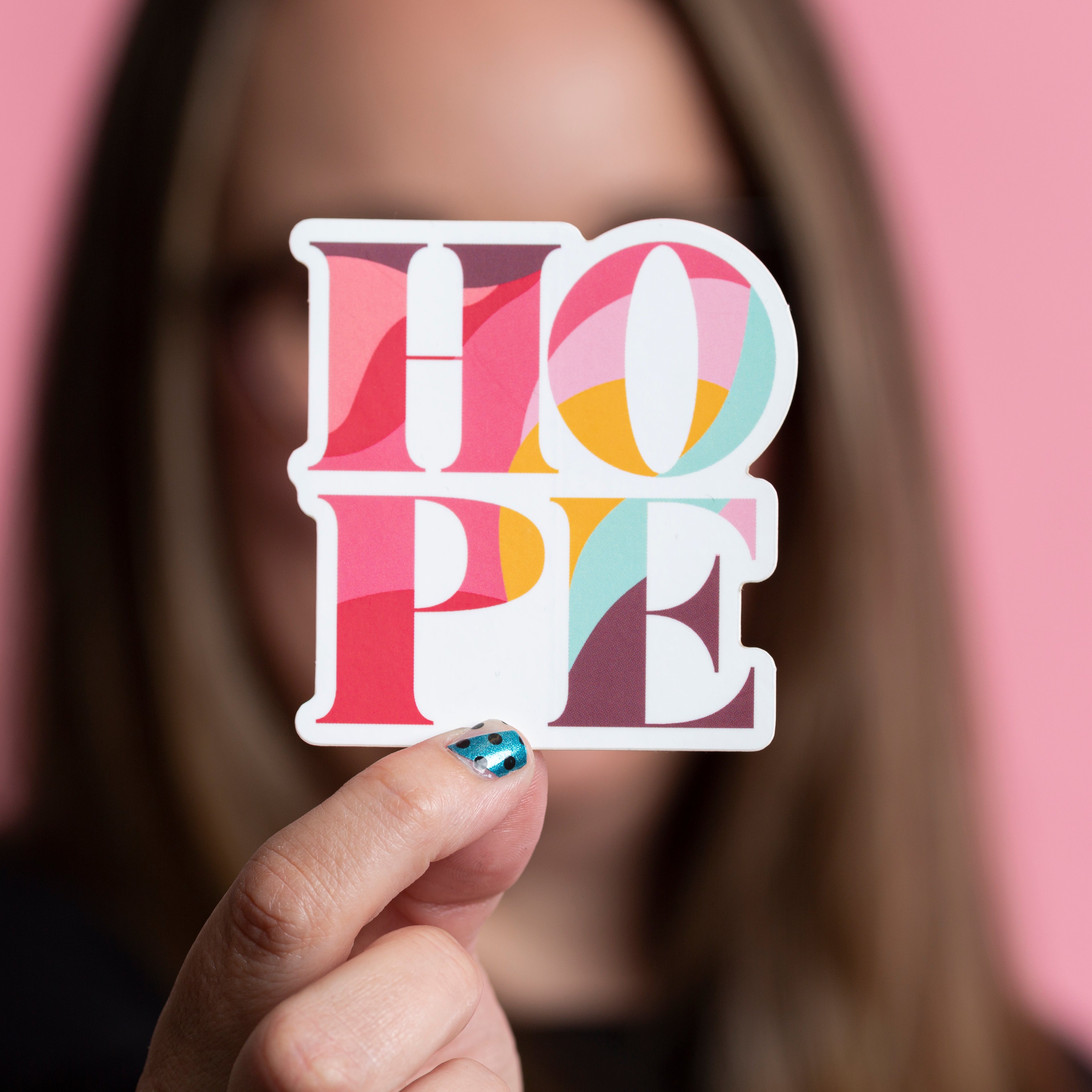 HOPE Sticker Breast Cancer Support - Multicolor - NBCF