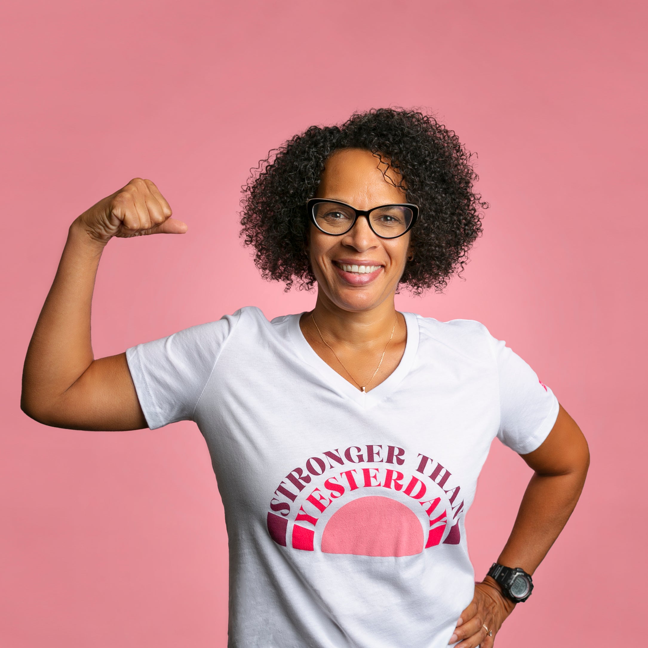 Stronger Than Yesterday Women’s T-Shirt - White - NBCF
