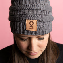 Load image into Gallery viewer, NBCF Ribbon Pom Beanie