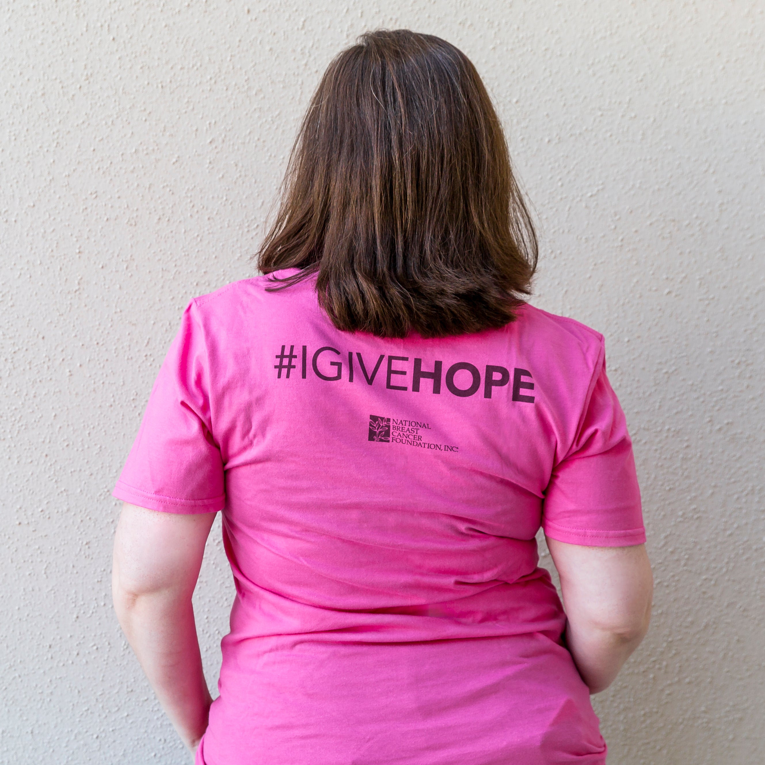Team HOPE Breast Cancer Support T-Shirt - Script Font- NBCF