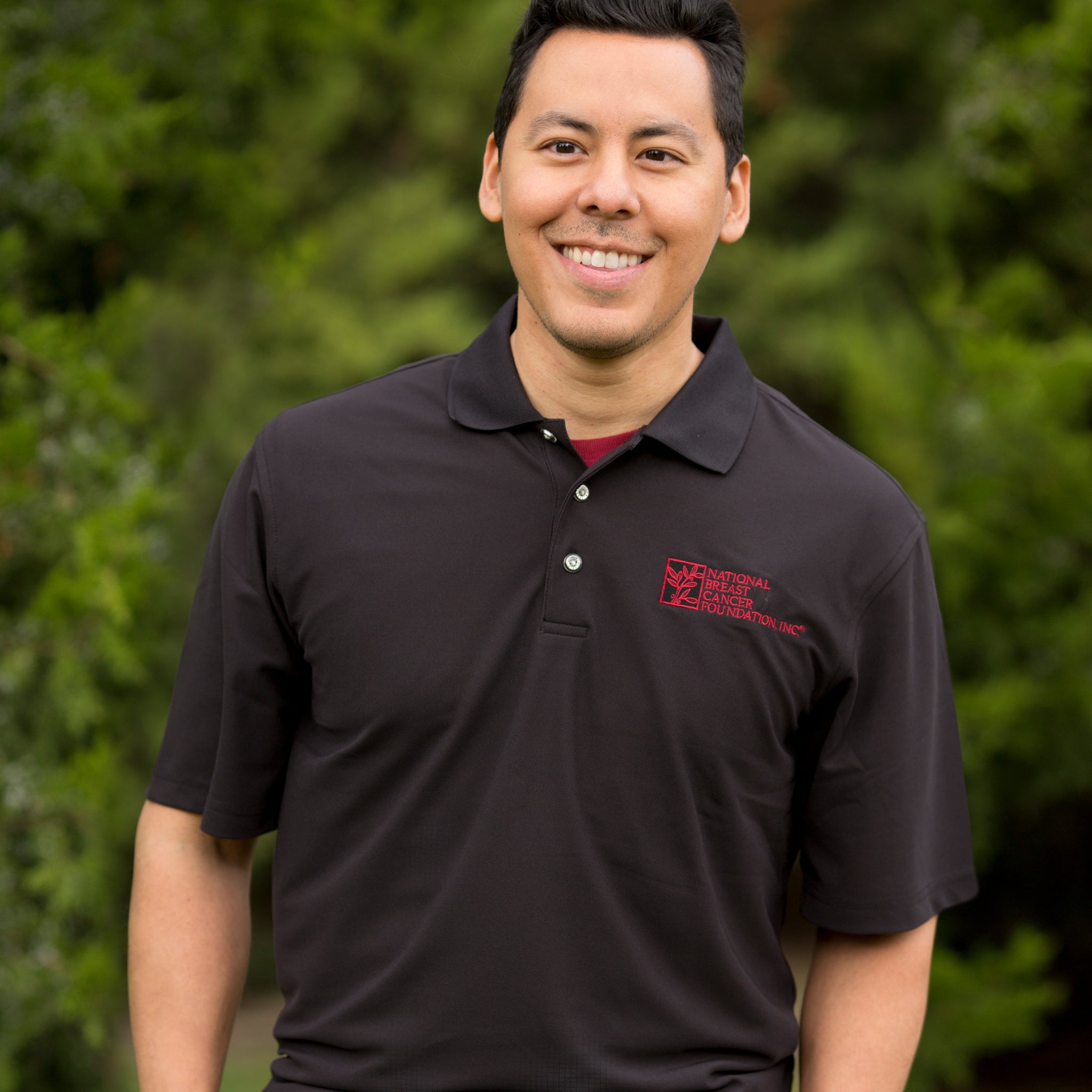 NBCF Logo Men's Polo Shirt - Black