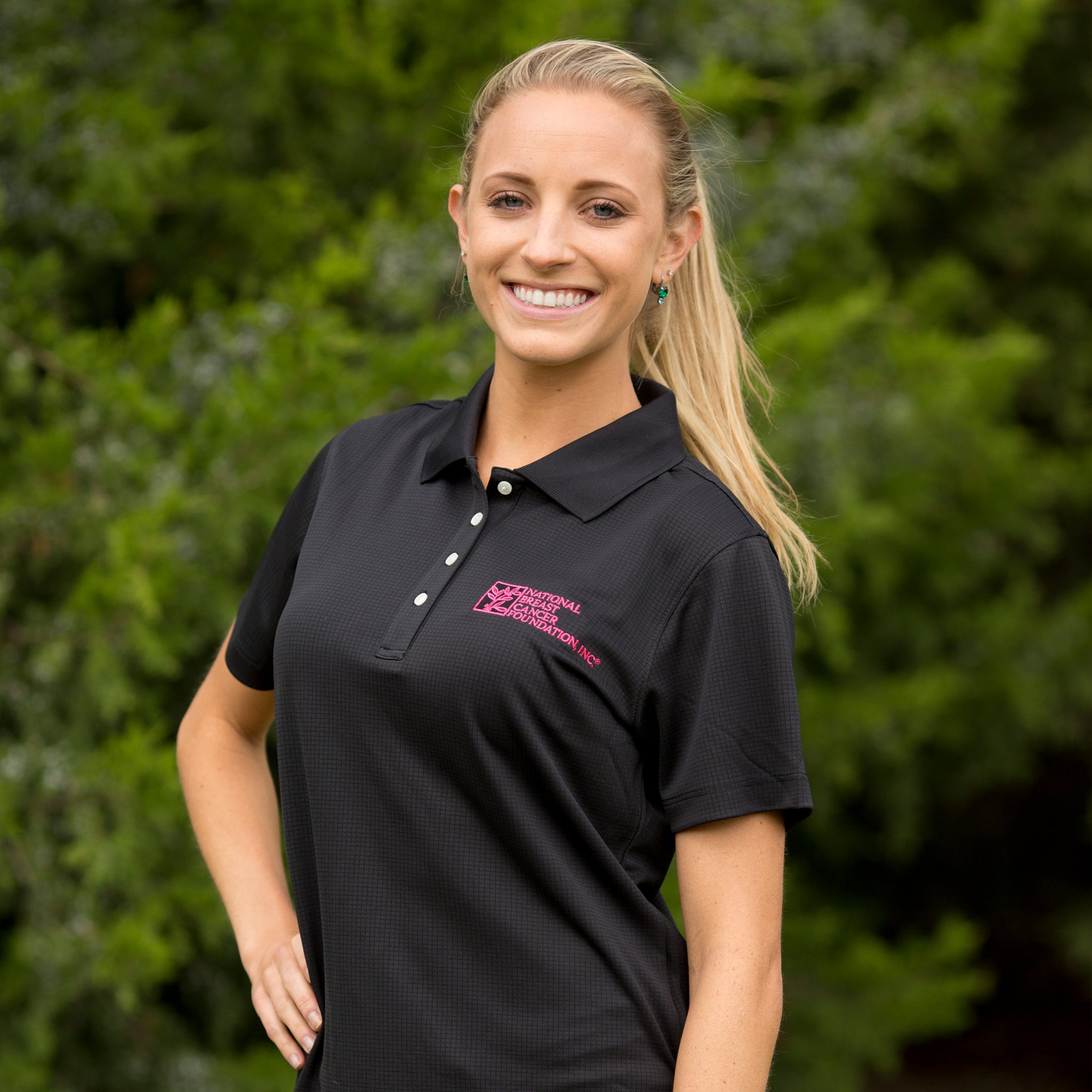 NBCF Logo Women's Polo Shirt - Black