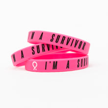Load image into Gallery viewer, I&#39;m A Survivor Silicone Bracelet