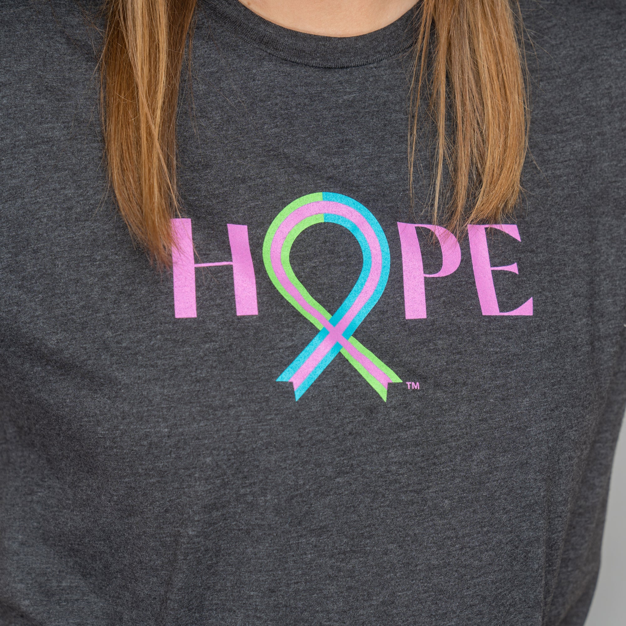 Breast Cancer HOPE Ribbon T-Shirt - Pink - NBCF