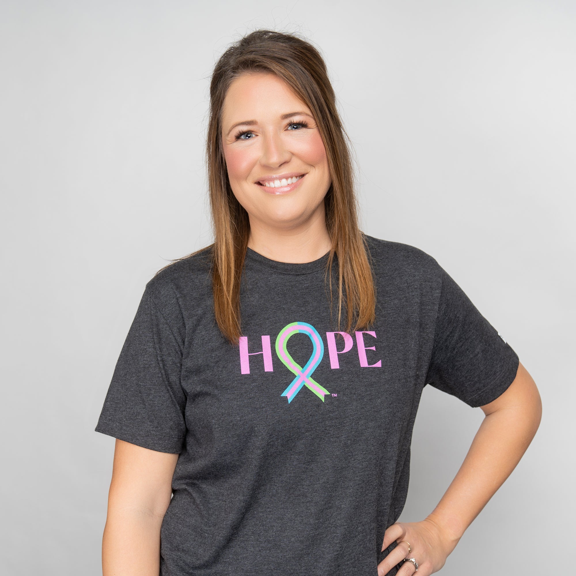 Breast Cancer HOPE Ribbon T-Shirt - Pink - NBCF