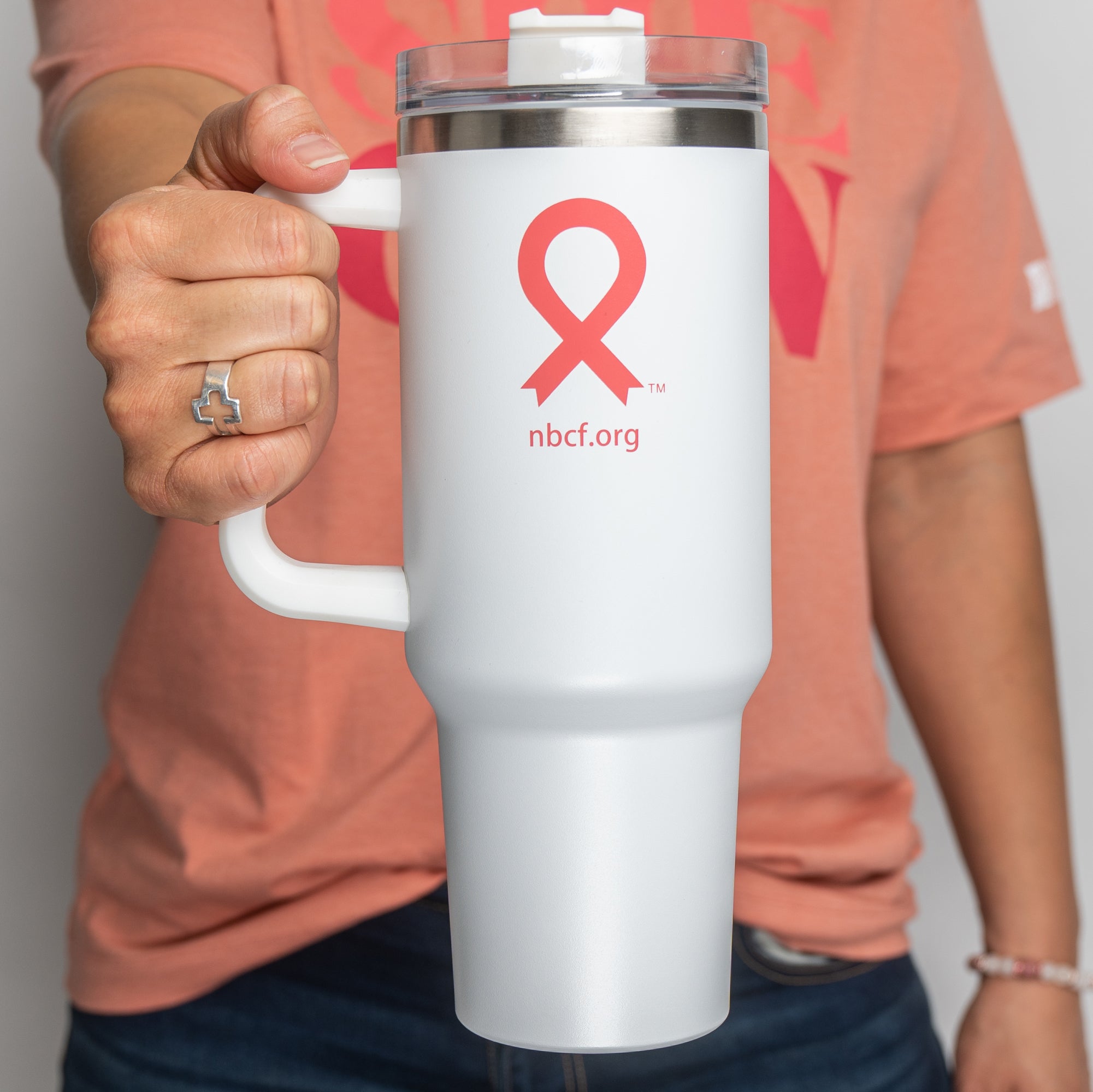 Pink Ribbon 40oz Tumbler