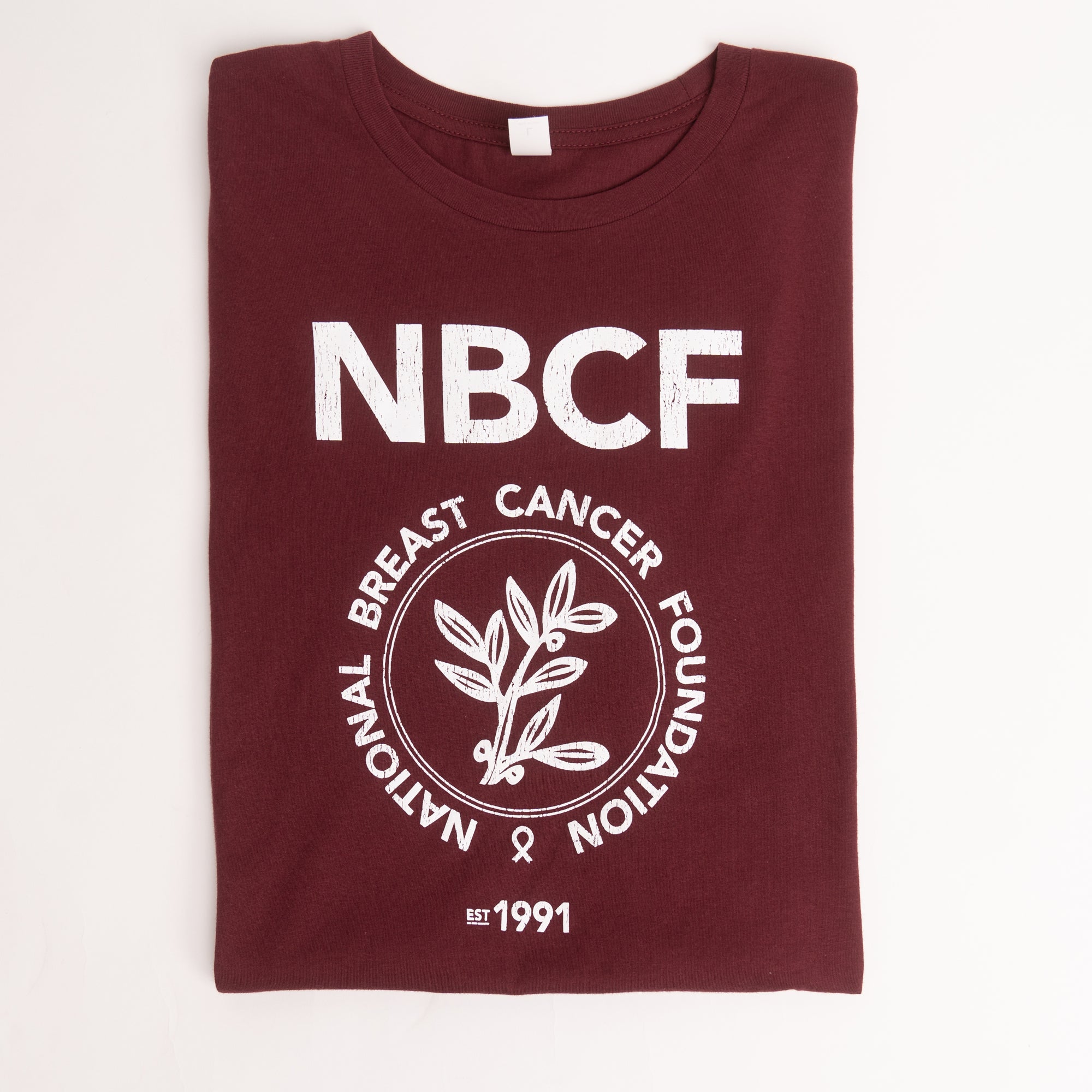 NBCF Vintage Logo T-Shirt - Burgundy
