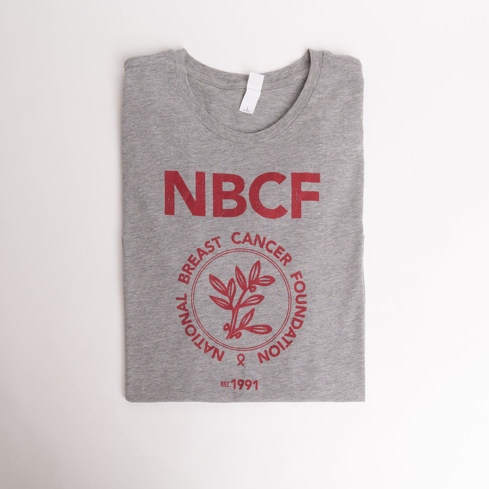 NBCF Vintage Logo T-Shirt - Gray