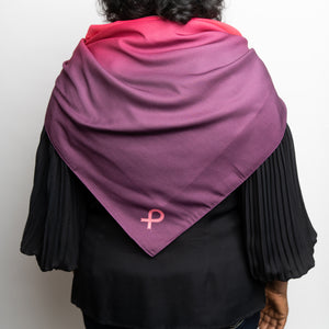 Pink Ribbon Ombre Scarf