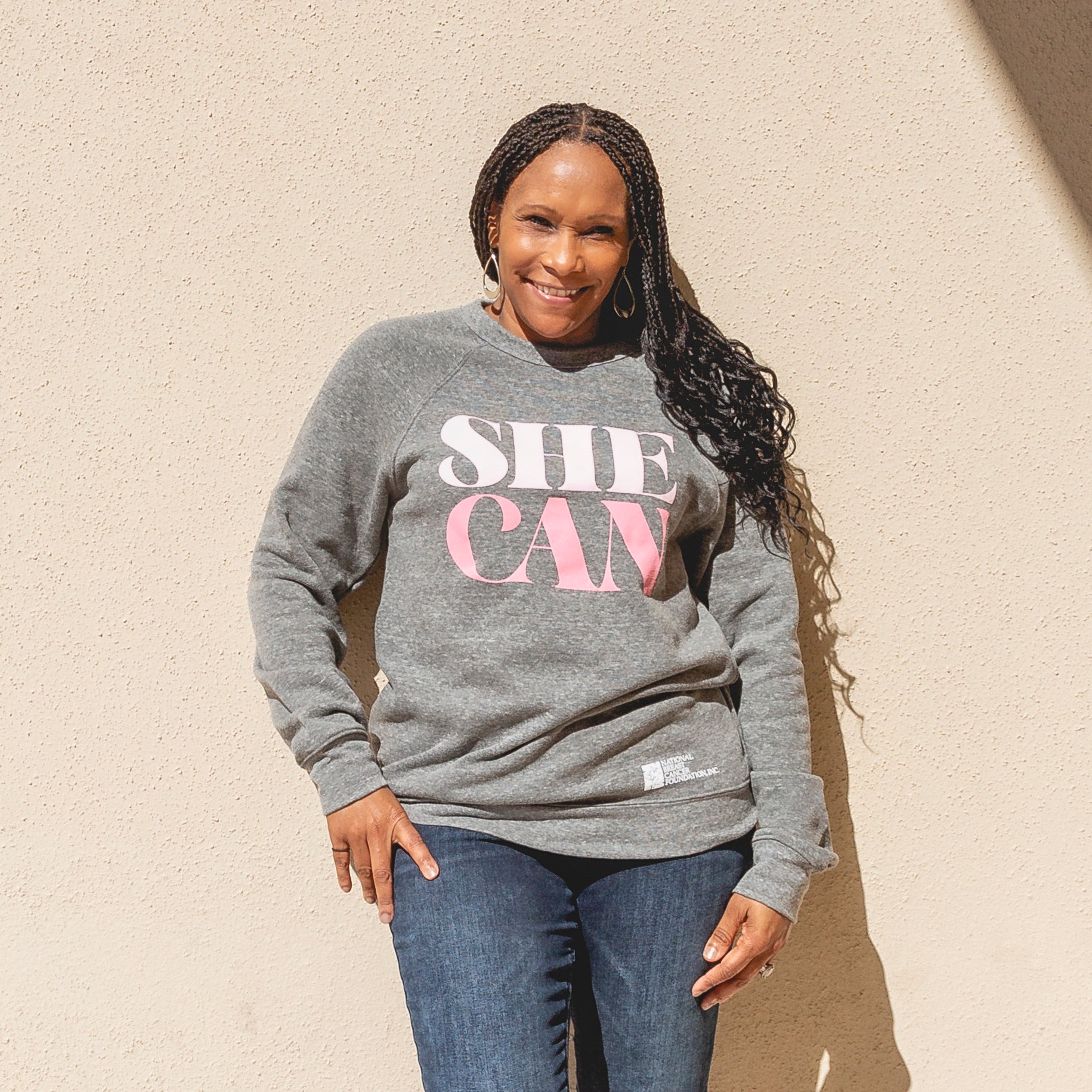 She Can Sweatshirt - Gray - NBCF
