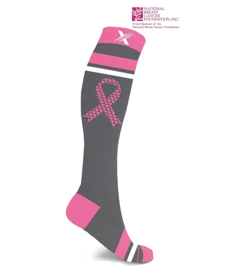 Breast Cancer Awareness Compression Socks (1 pair)