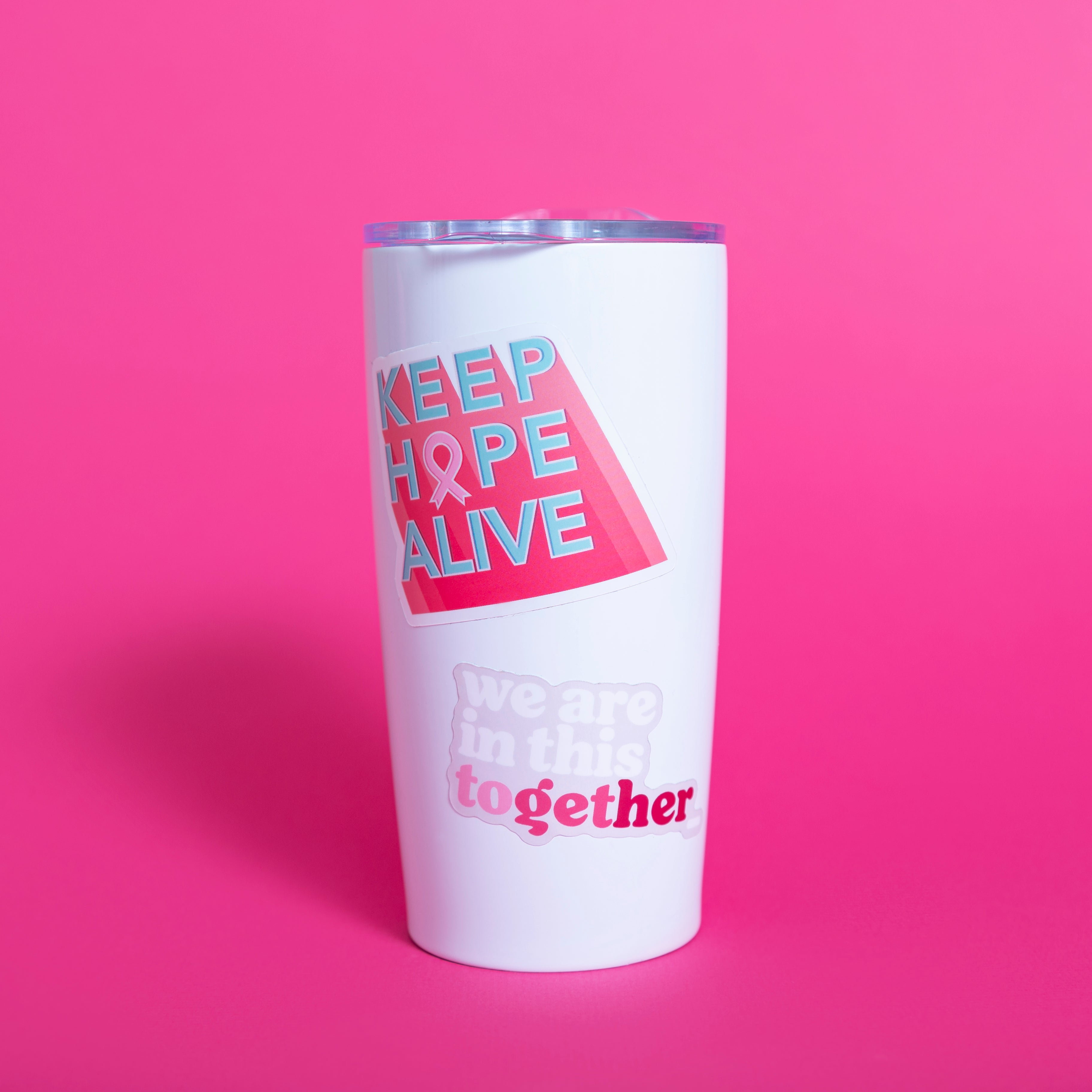 Breast Cancer Support Together Sticker - Pink - NBCF