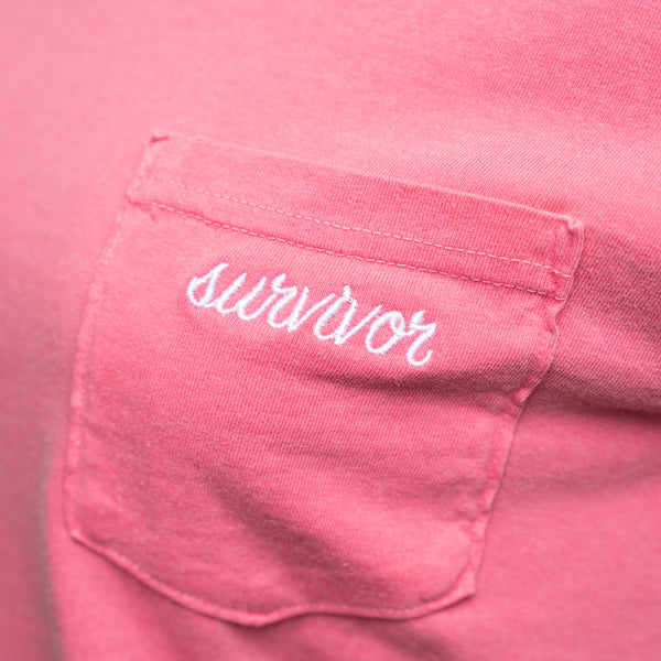 Survivor Embroidered Pocket T-Shirt