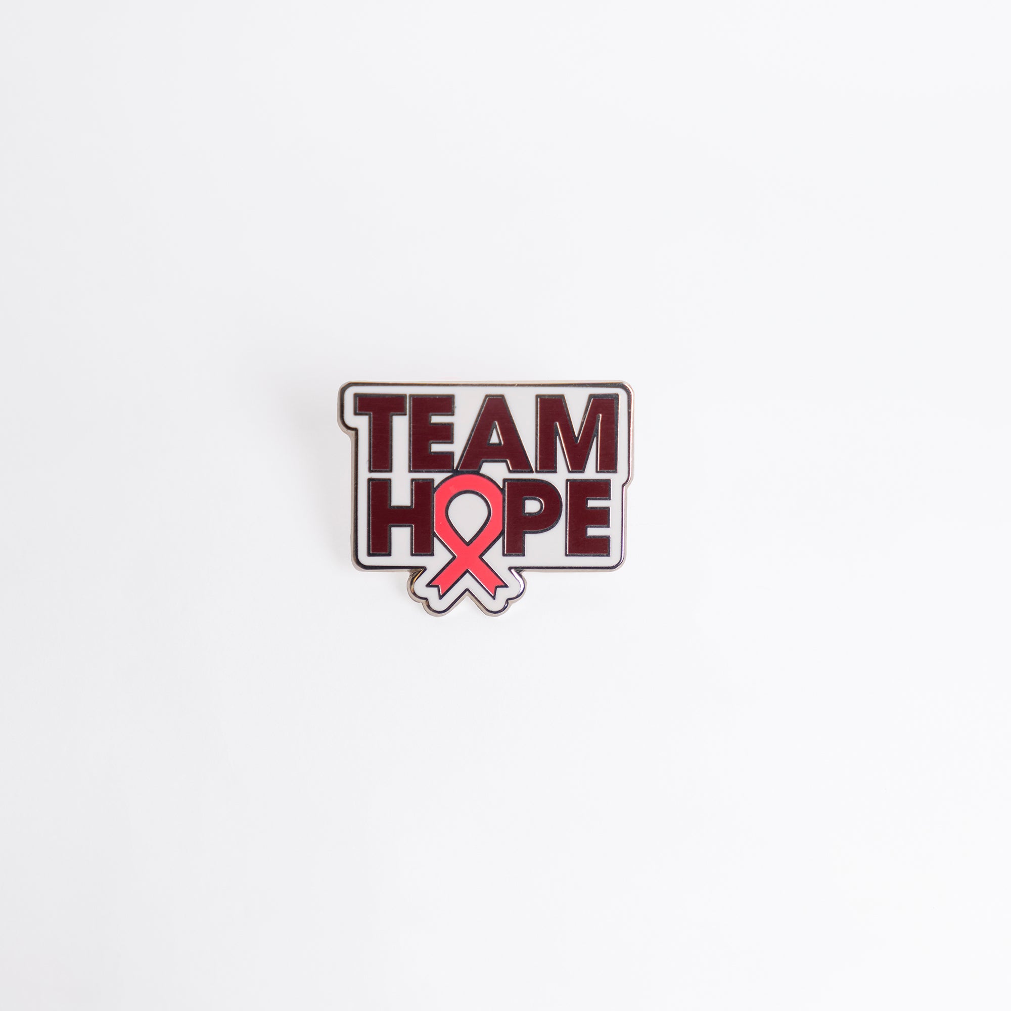Team HOPE Pink Ribbon Lapel Pin - Pink - NBCF