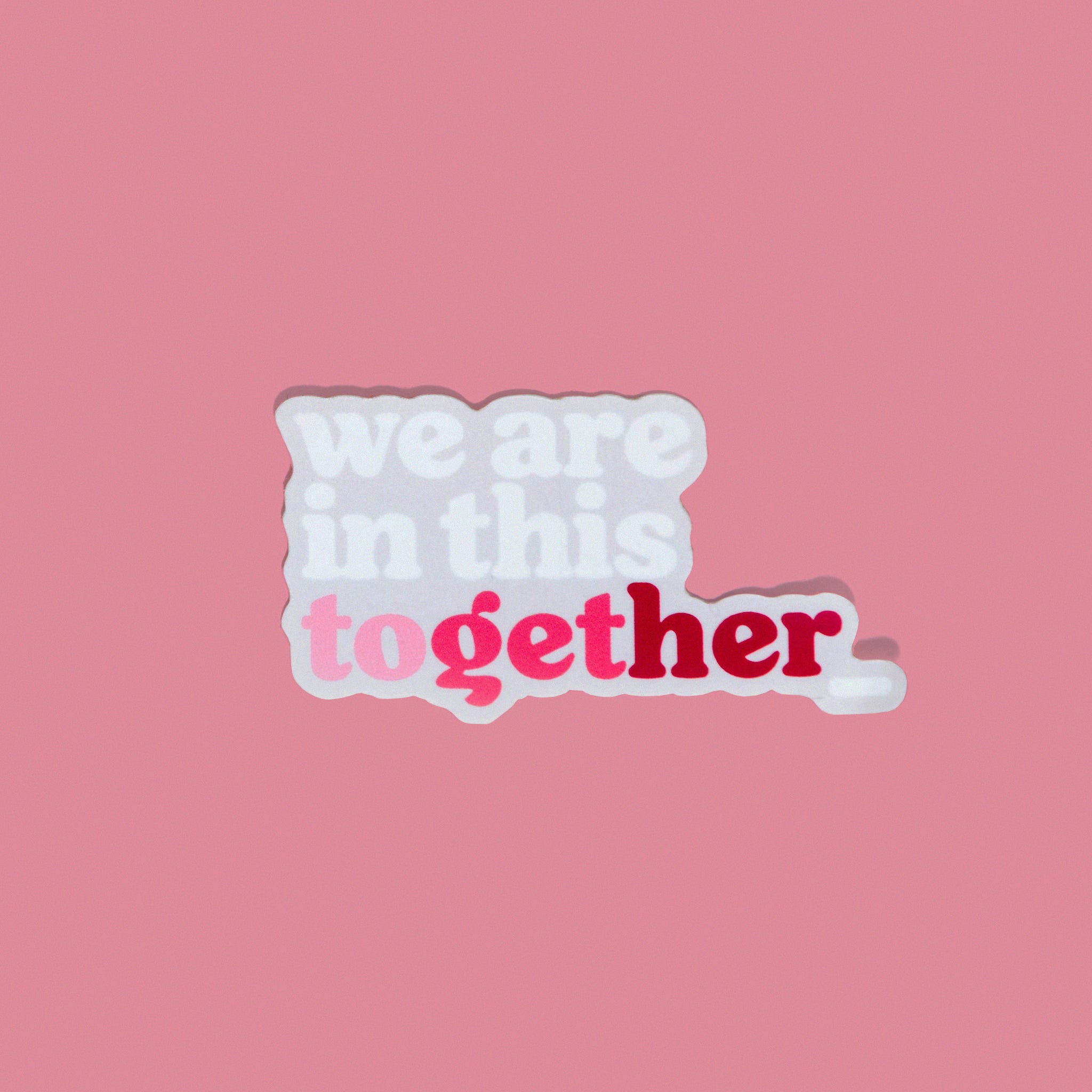 Breast Cancer Support Together Sticker - Pink - NBCF